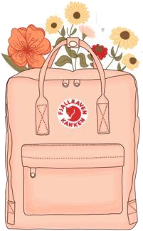 fjallraven kanken flowers