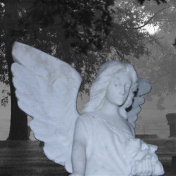 angel cemetery statue aesthetic grunge