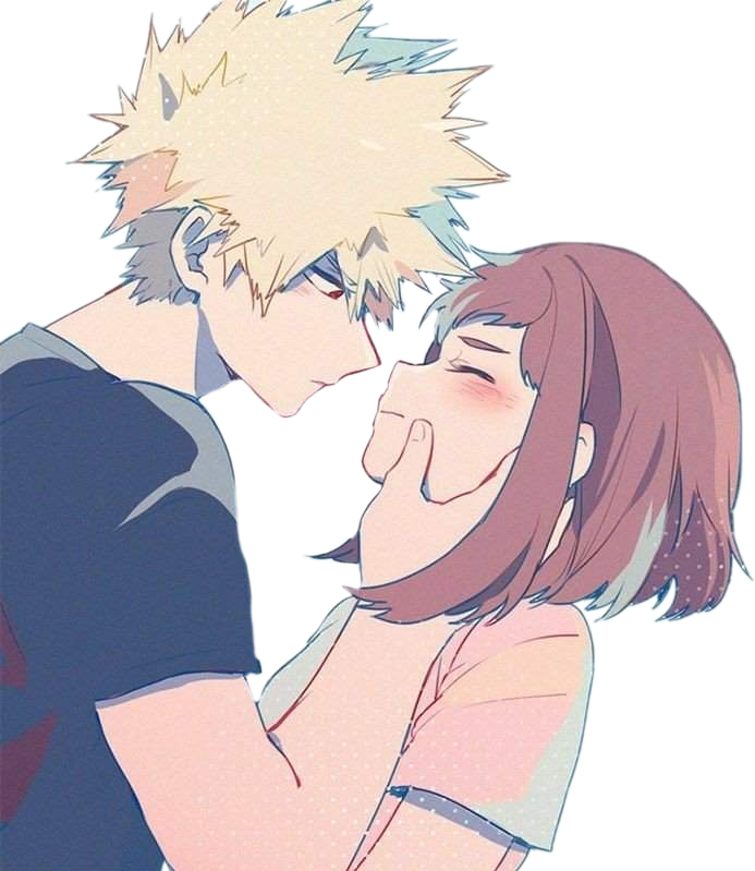 This visual is about freetoedit bakugou uraraka #freetoedit #bakugou #urara...