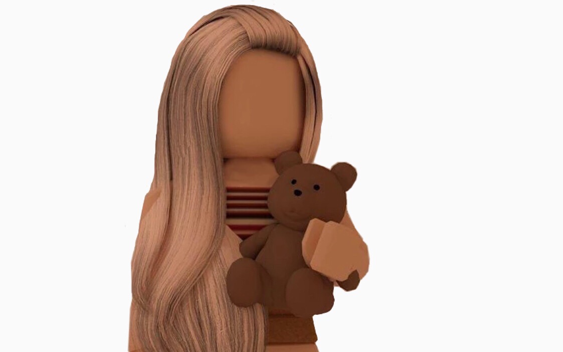 roblox gfx girl with teddy bear