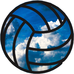 freetoedit volleyball sky clouds blue
