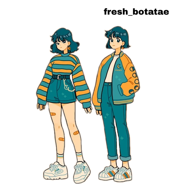 Anime Girl Cute Outfit E Girl Sticker By Rita Anime Girl Cute Outfit E Girl Sticker By Rita