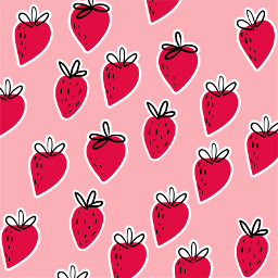 freetoedit strawberry background pink