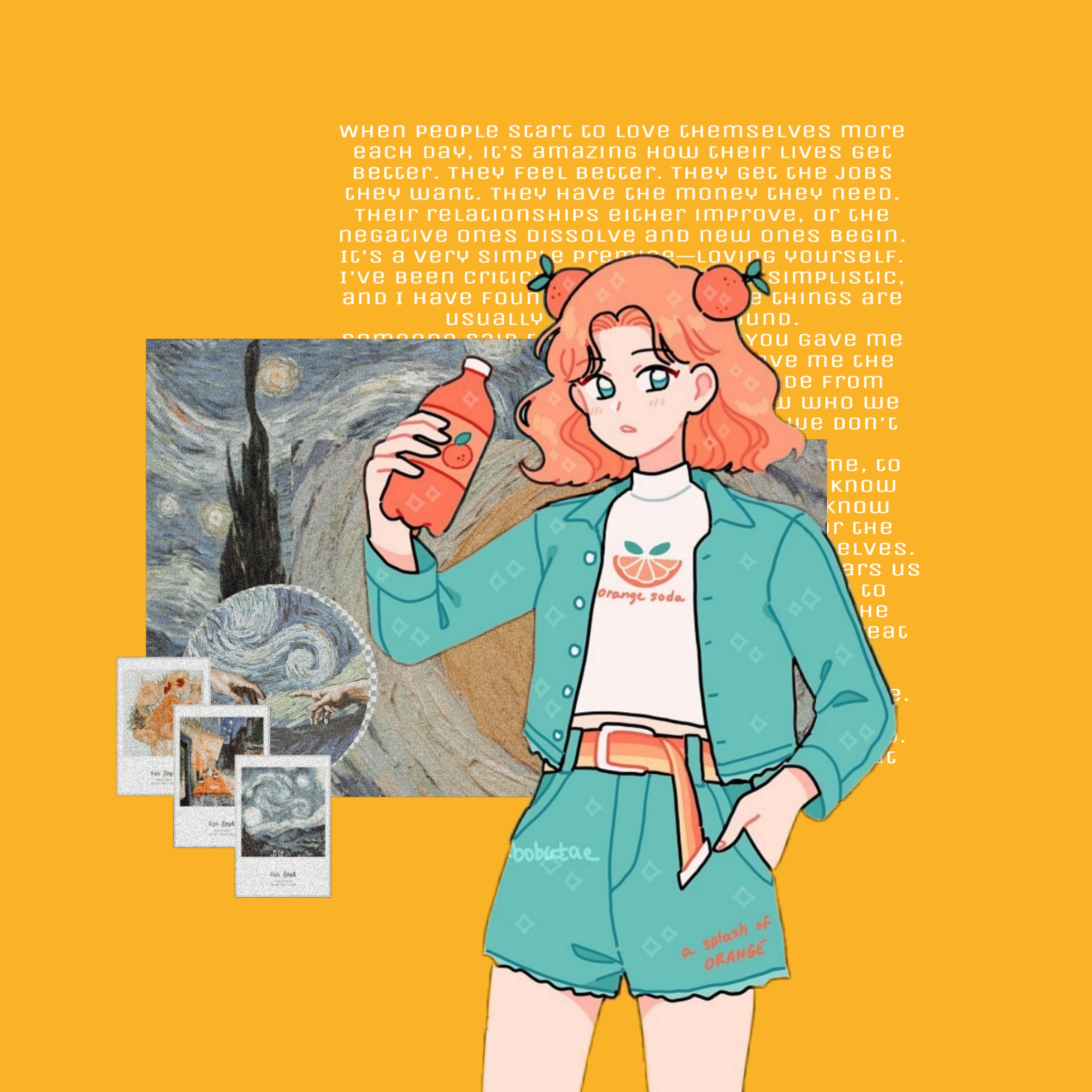 Anime Aesthetic Orange By Ritouchs