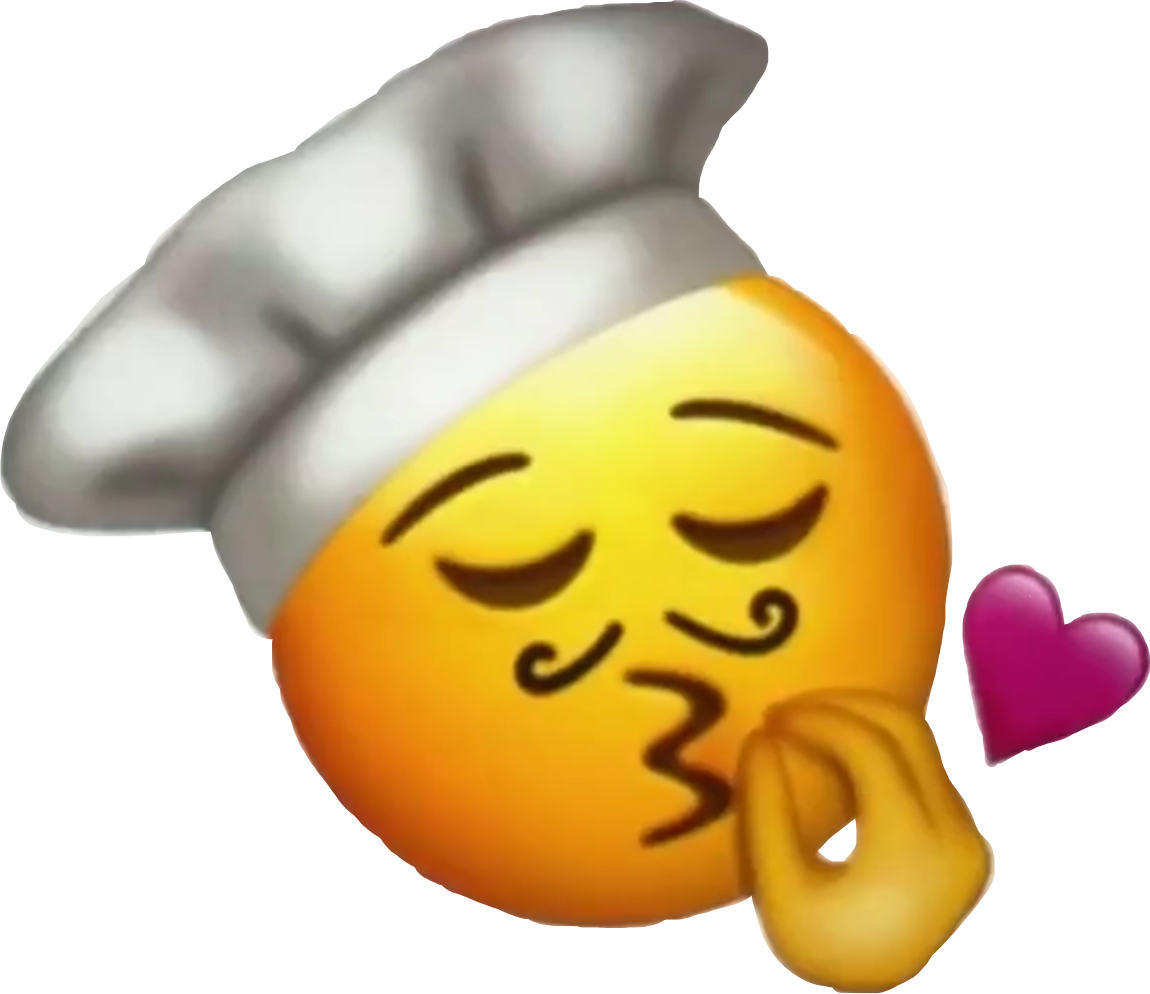 chef-emoji-delicious-freetoedit-sticker-by-queankatt