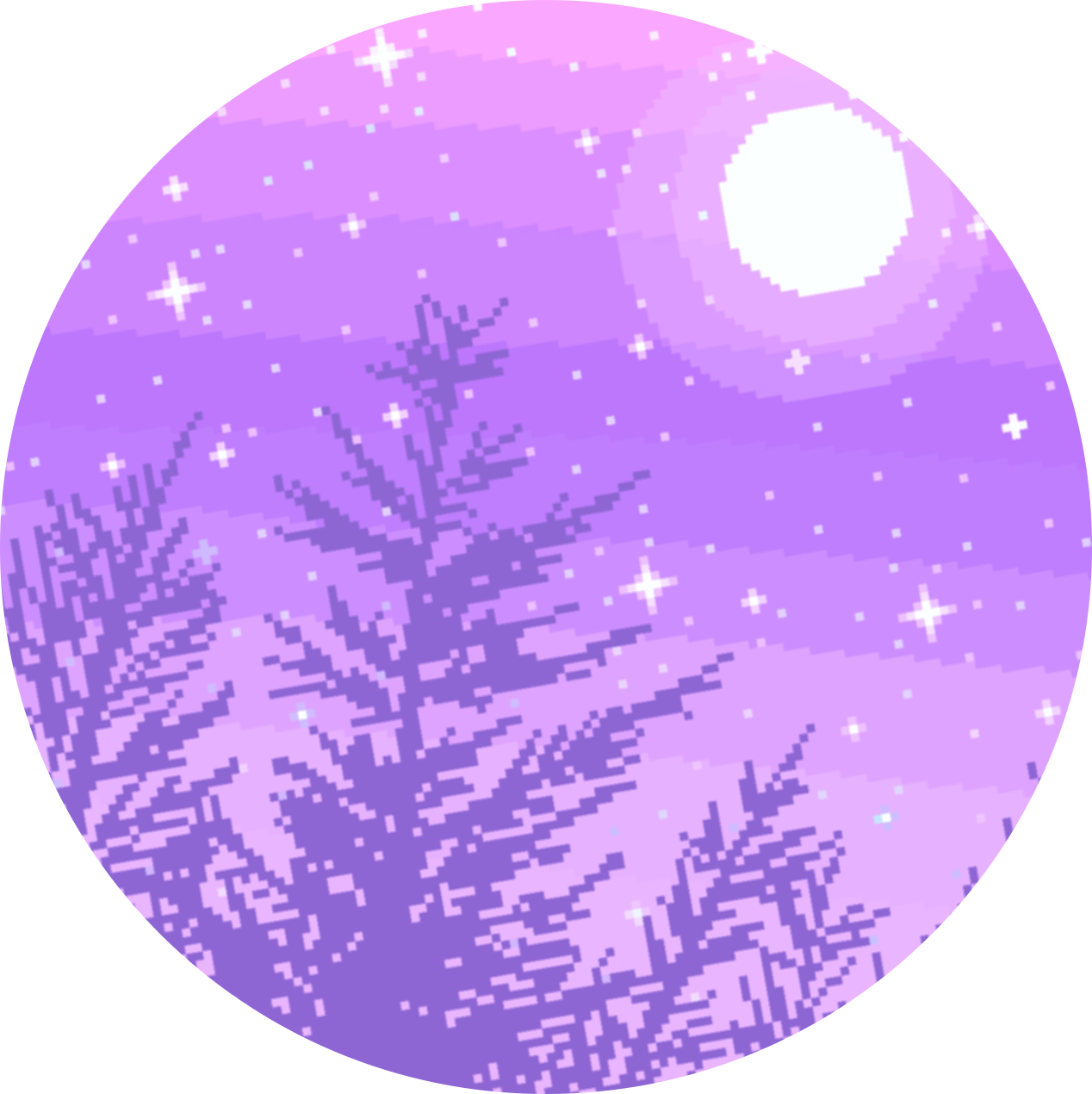 purple aesthetic pixel sticker by @kittenteeth