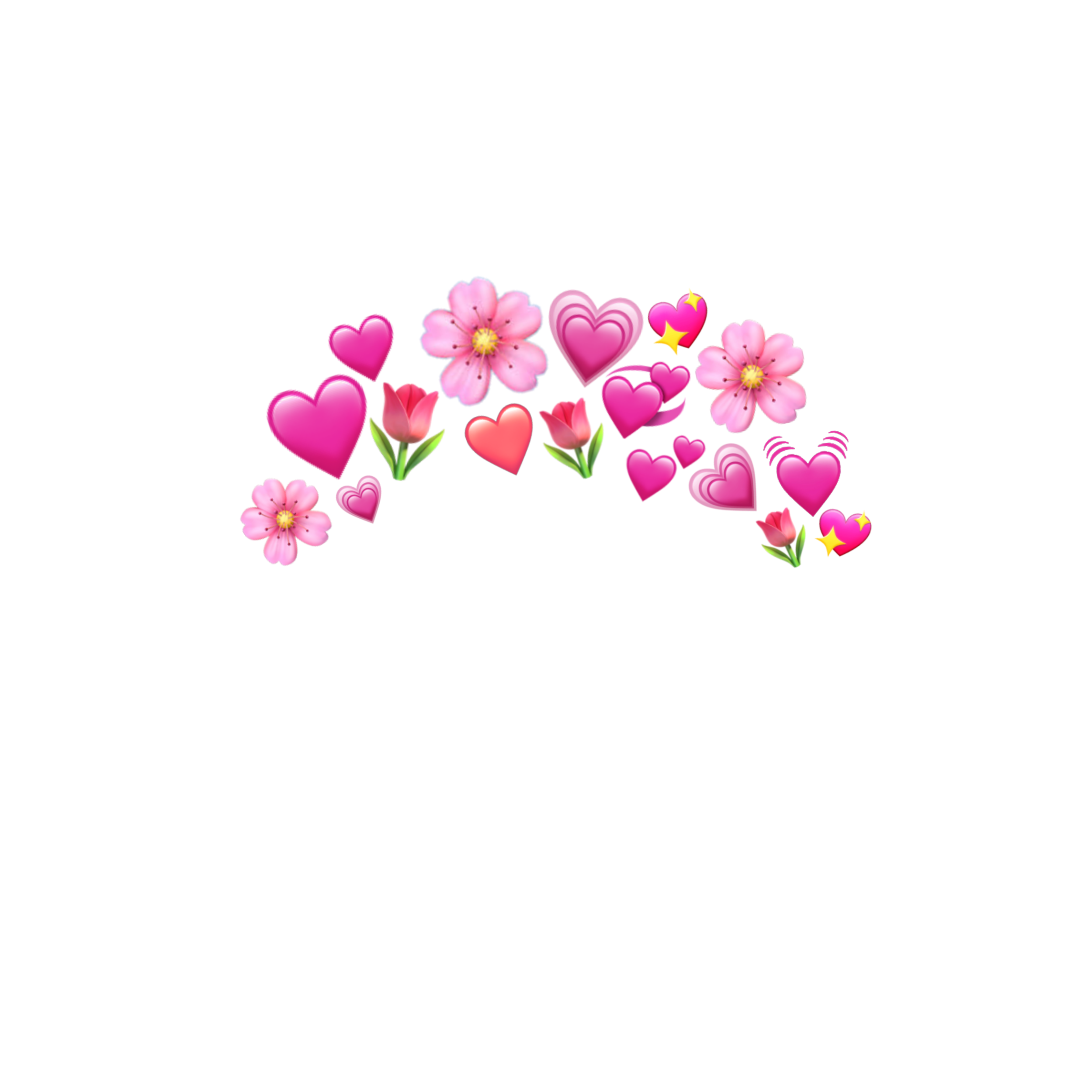 flower crown hearts flowercrown happy sticker by @gutterrats