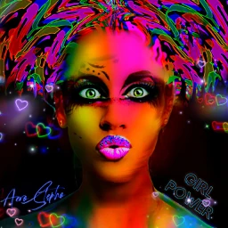 freetoedit myoriginalwork originalart womanportrait colorful srcgirlpower