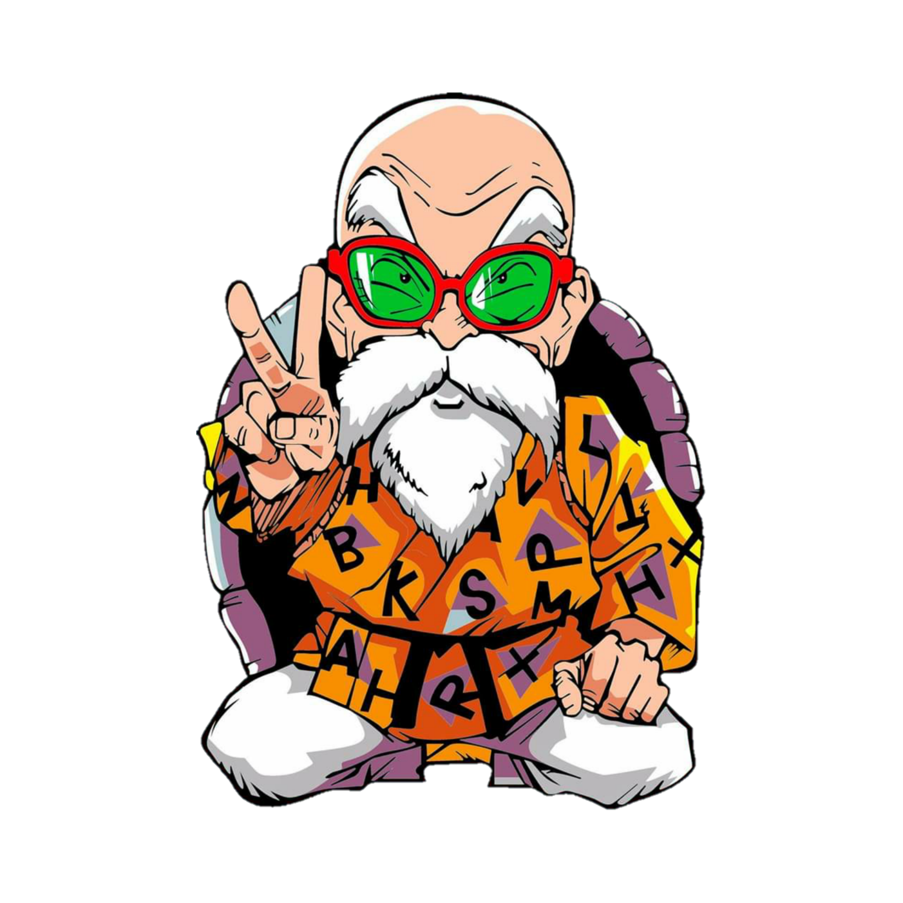 muten freetoedit #Muten roshi sticker by @lfelipemillan