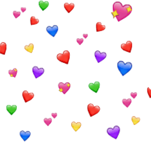 hearts meme cute colors love sticker by @emilybanda1