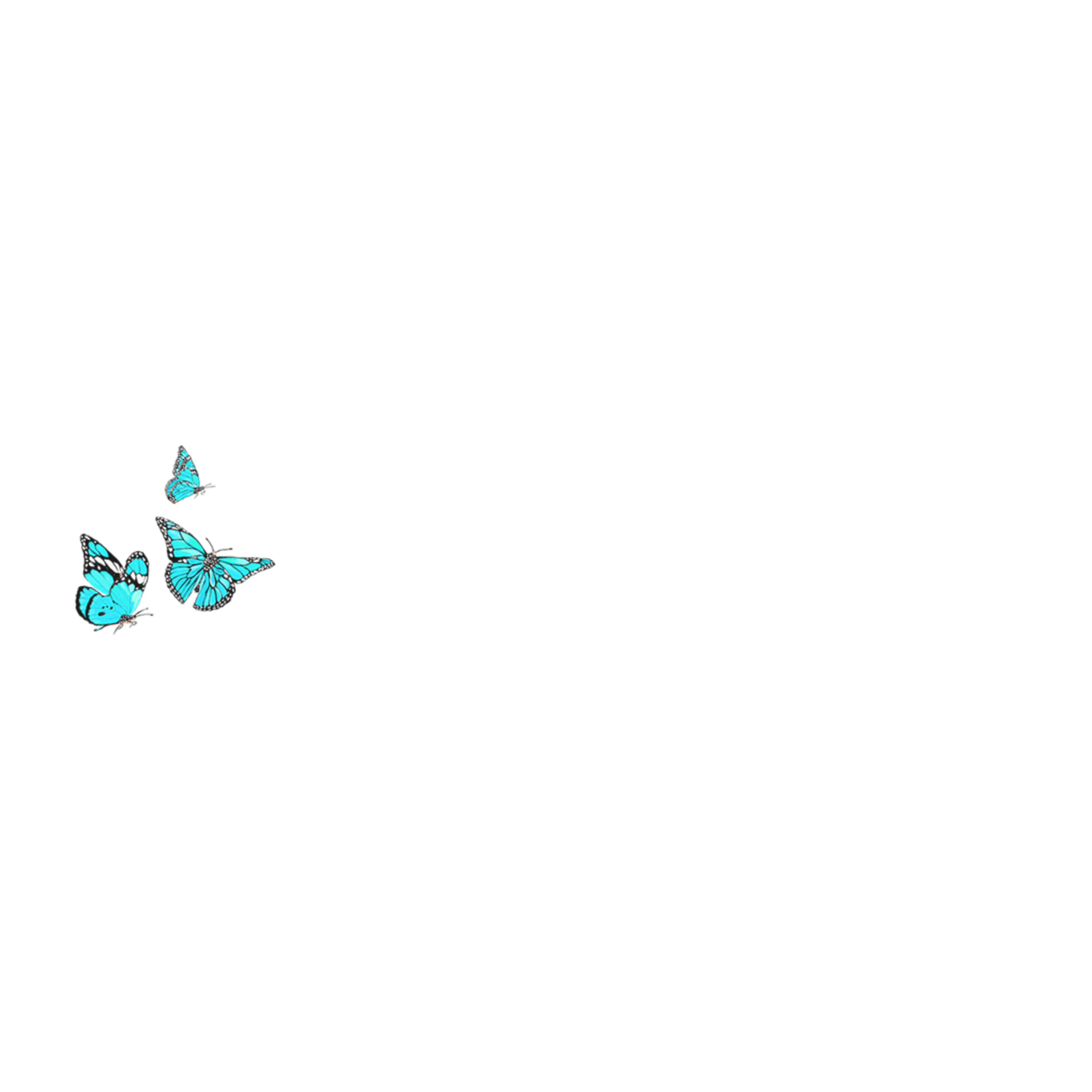 butterfly blue aesthetic aestheticblue sticker by @mihaelazm