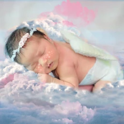 freetoedit nubes baby littleangel angel srcheadintheclouds headintheclouds