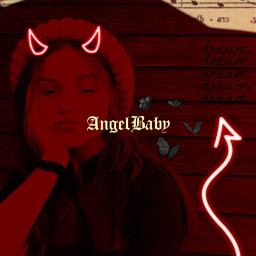 freetoedit angel demon red black
