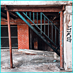 photography rust aesthetic iron stairs freetoedit