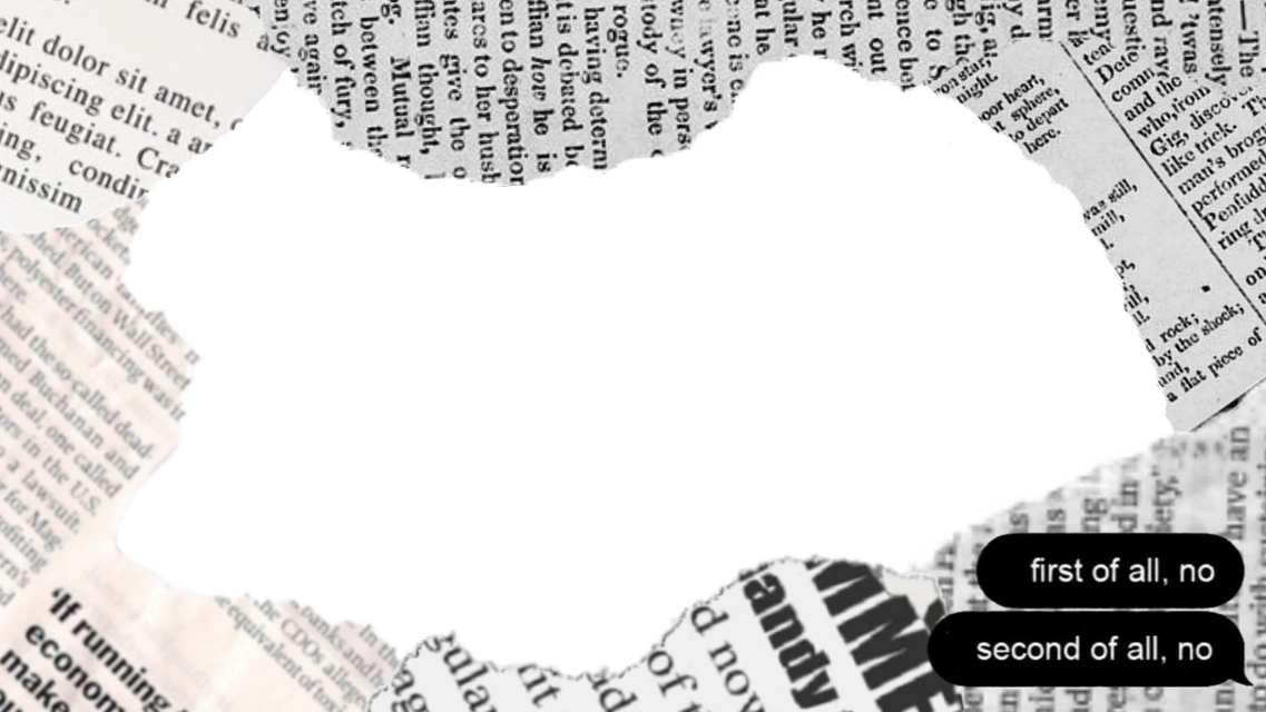 Black Newspaper Anime Sticker By Luiza Black Newspaper Anime Sticker By Luiza