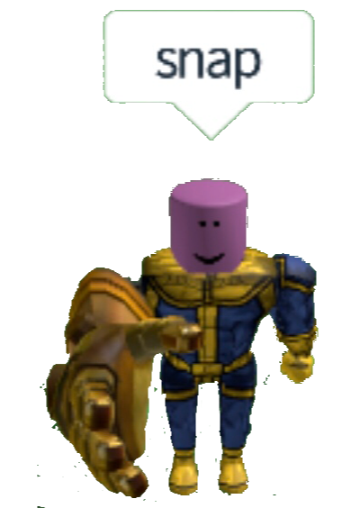 Thanos Roblox Meme Sticker By Alexandepp510 - thanos roblox meme