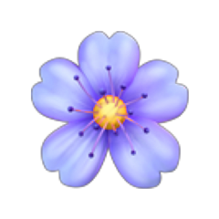 emoji flower purple floweremoji freetoedit