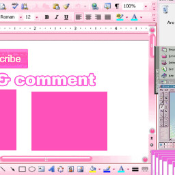 freetoedit computer youtube pink banner