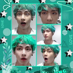 freetoedit taehyung v bts green ccgreenaesthetic greenaesthetic createfromhome stayinspired