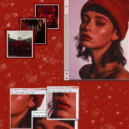 freetoedit remixed madewithpicsart red aesthetic