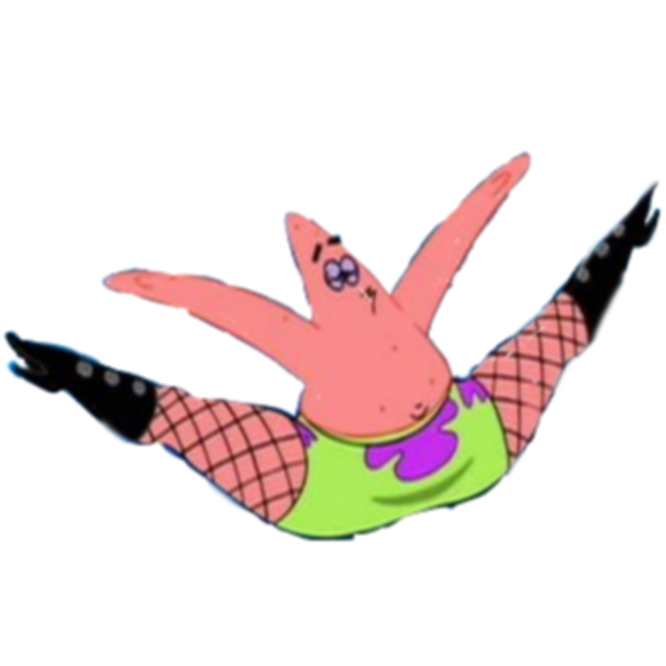 Patrick Spongebob Skinny Hot Sticker By Memes10111