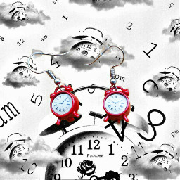 freetoedit clocks earrings time daylightsavings