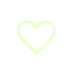 green heart glow glowingheart greenheart freetoedit