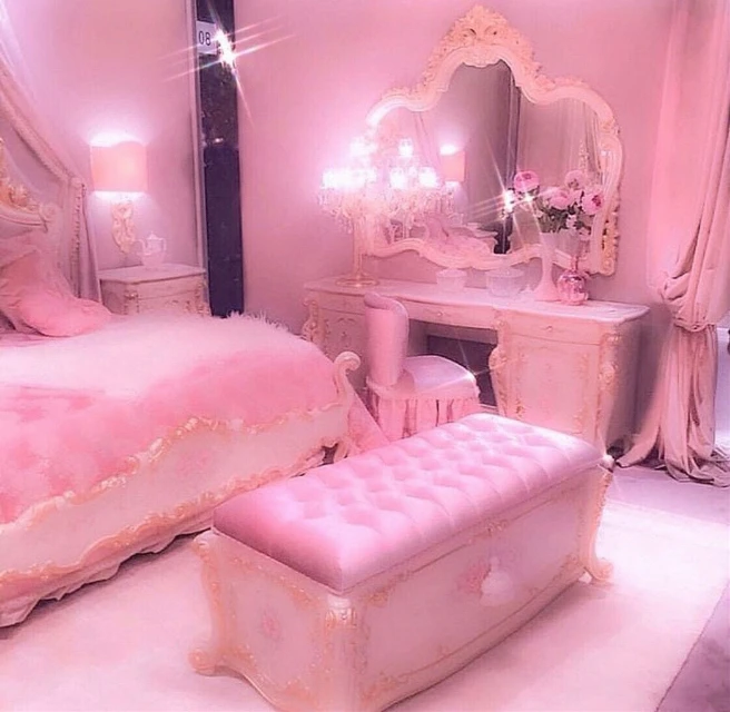 Pink Baddie Aesthetic Girly Bedroom Image By Unique