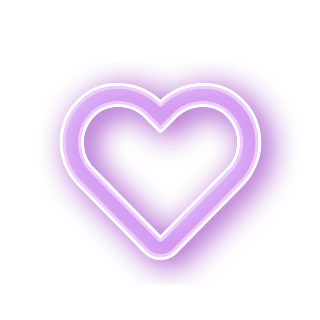 Neon Heart Love Purple Freetoedit #neon Sticker By @arose Sg