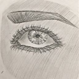 eye eyelashes drawing aesthetic shading