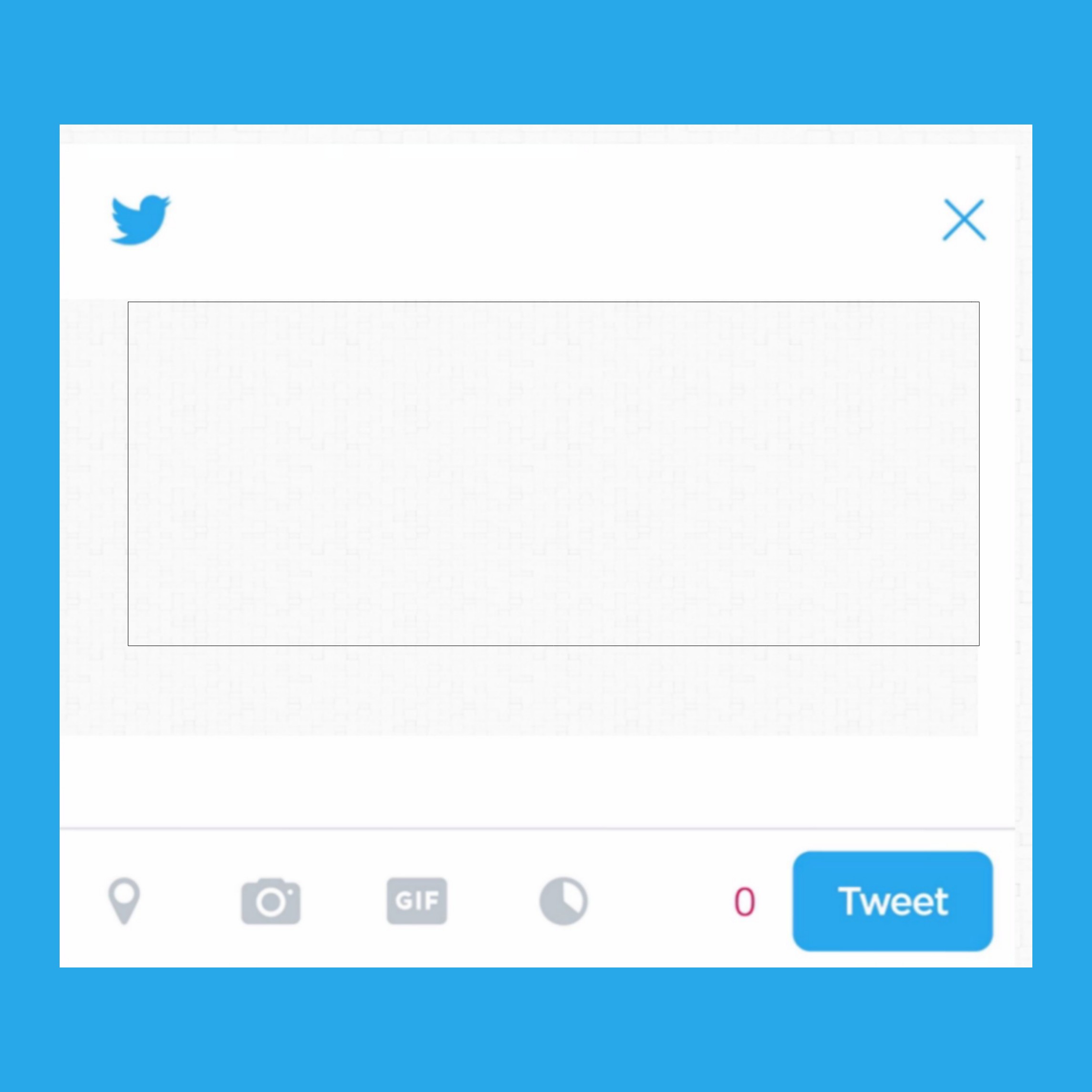 Blank Twitter Profile Template