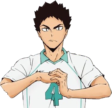 Iwaizumi Iwaizumihajime Volleyball Sticker By @gummykuroo