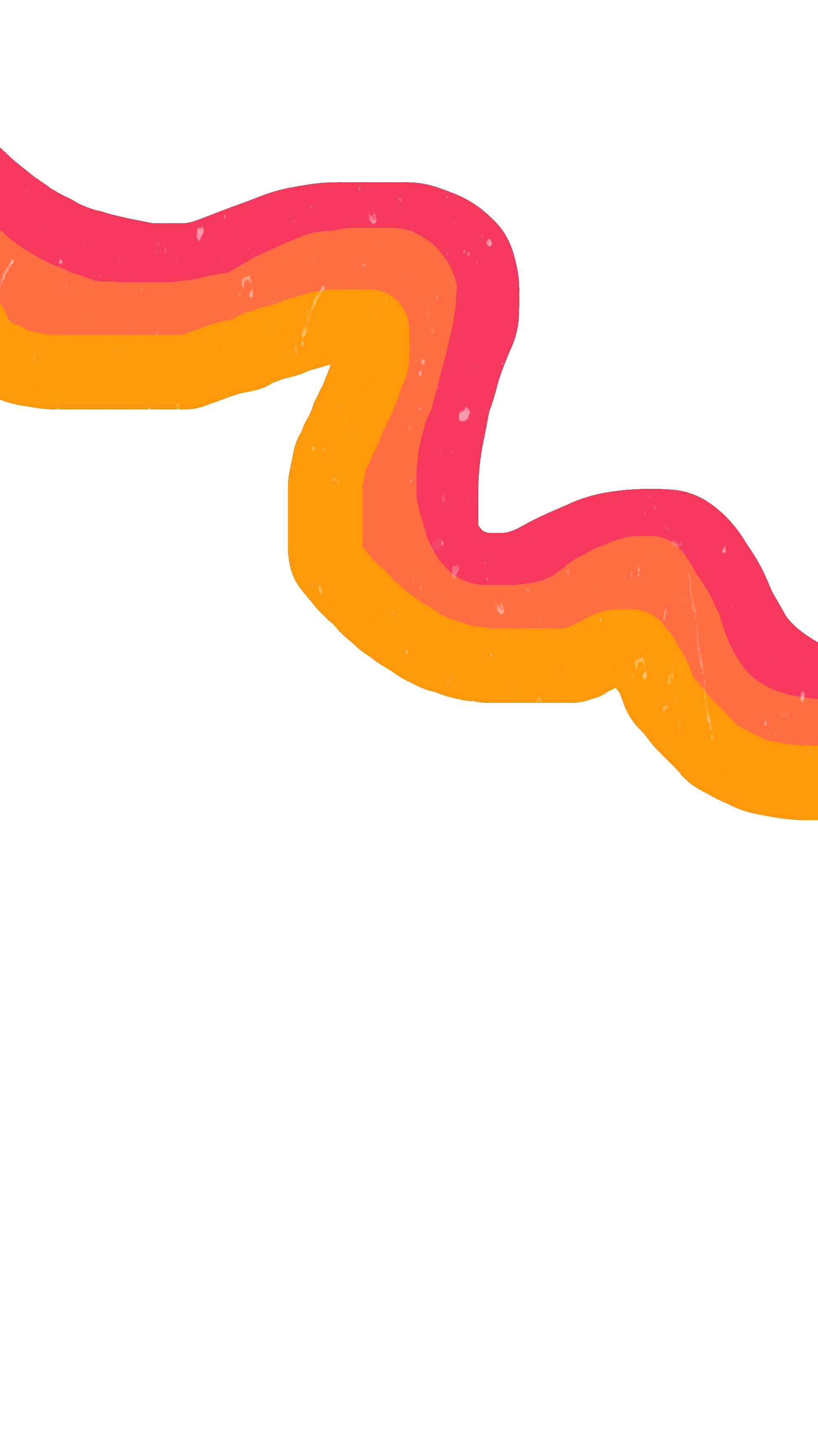 red orange yellow aesthetic lines sticker by peqchy