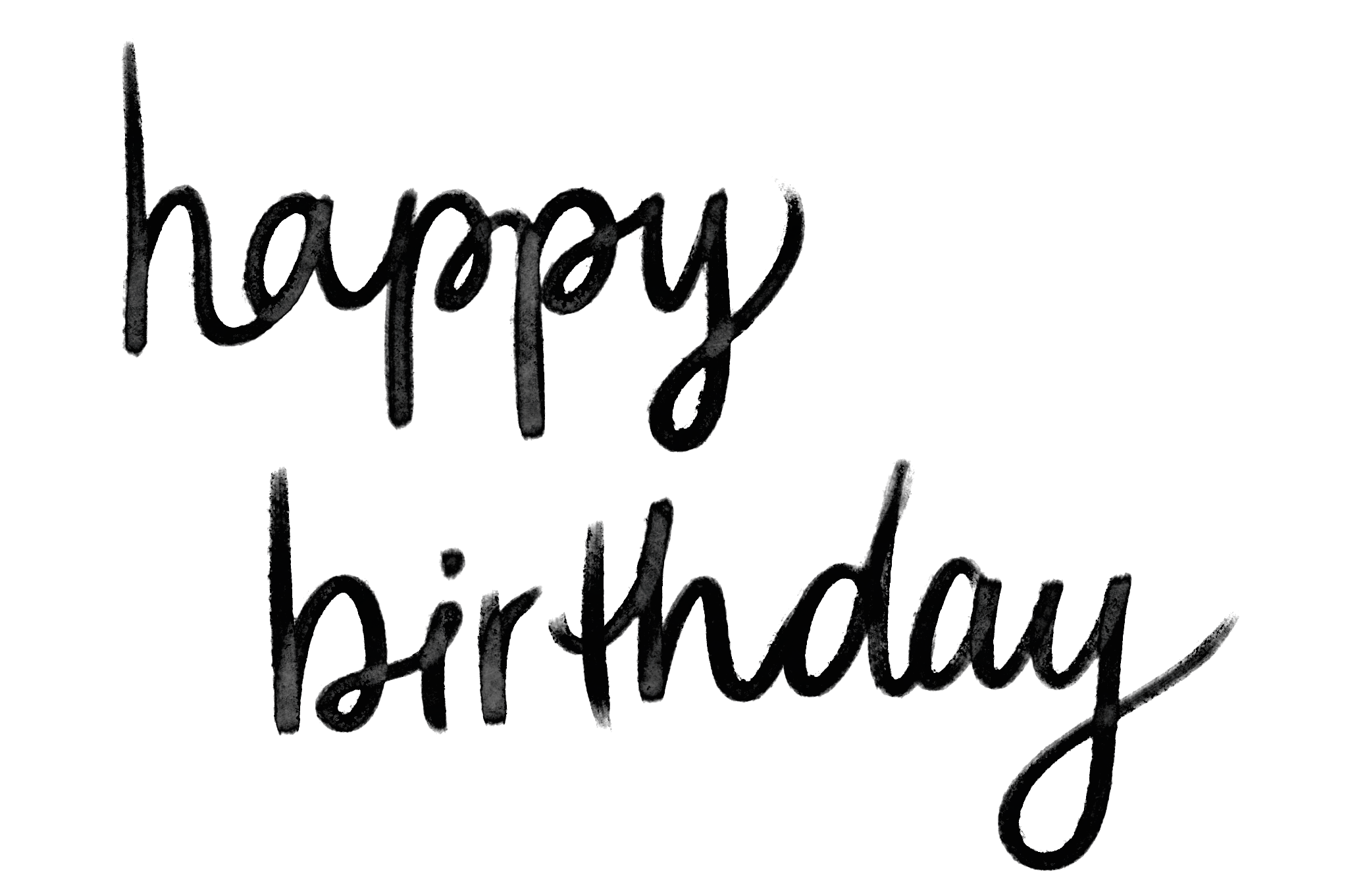 Object Happy Birthday Png Photo Calligraphy | Download PNG Image