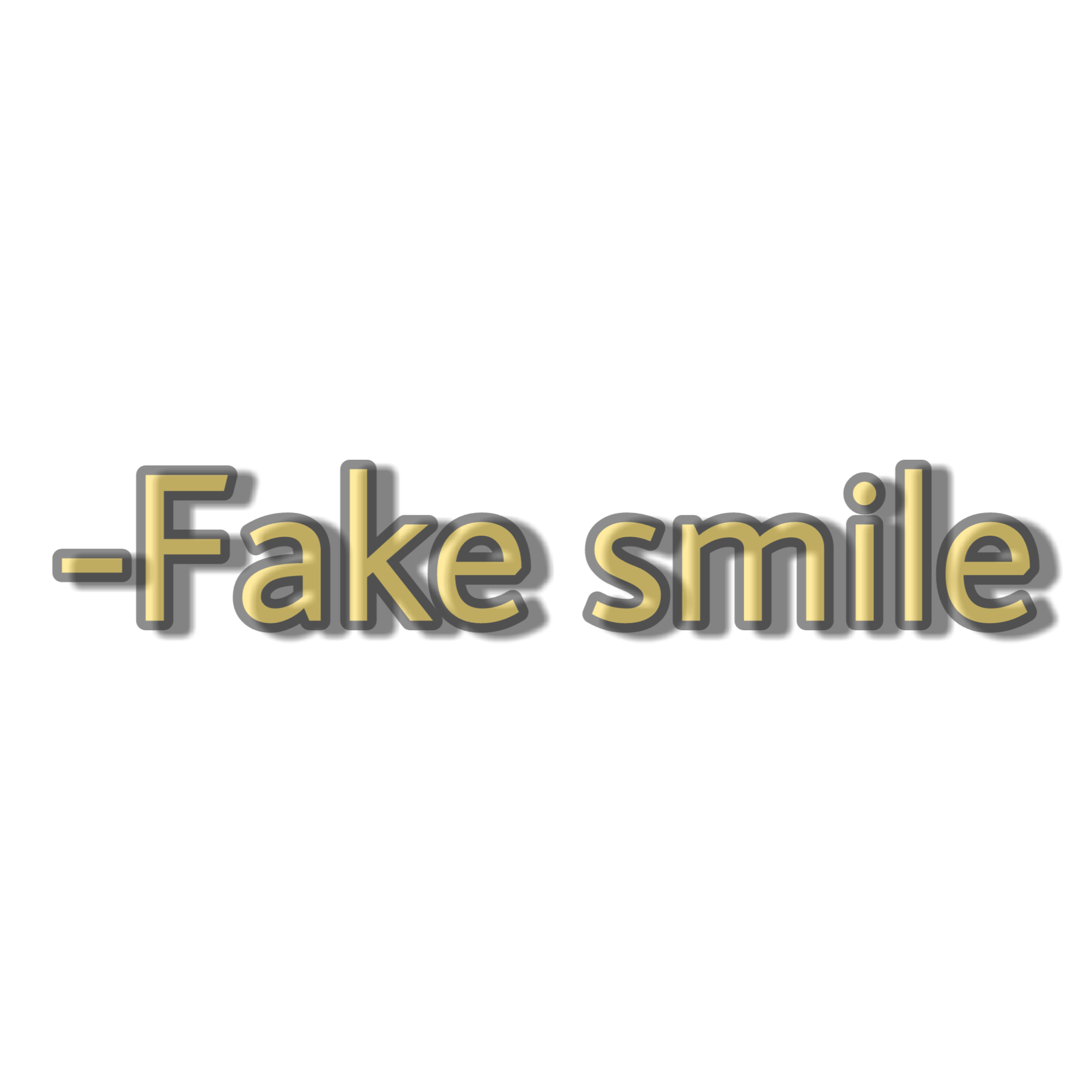 fakesmile-fake-smile-text-sticker-by-aidchocomil