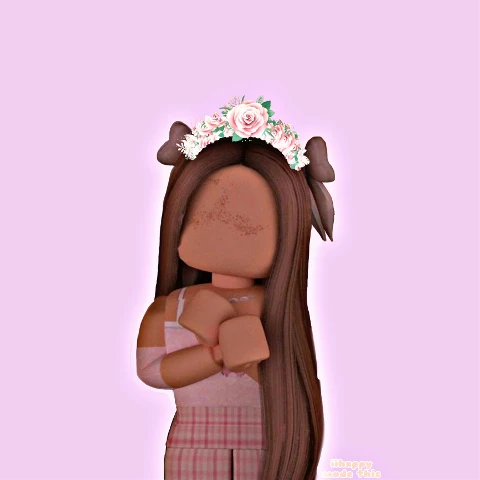 Aesthetic Pastel Roblox Gfx Girl With Black Hair