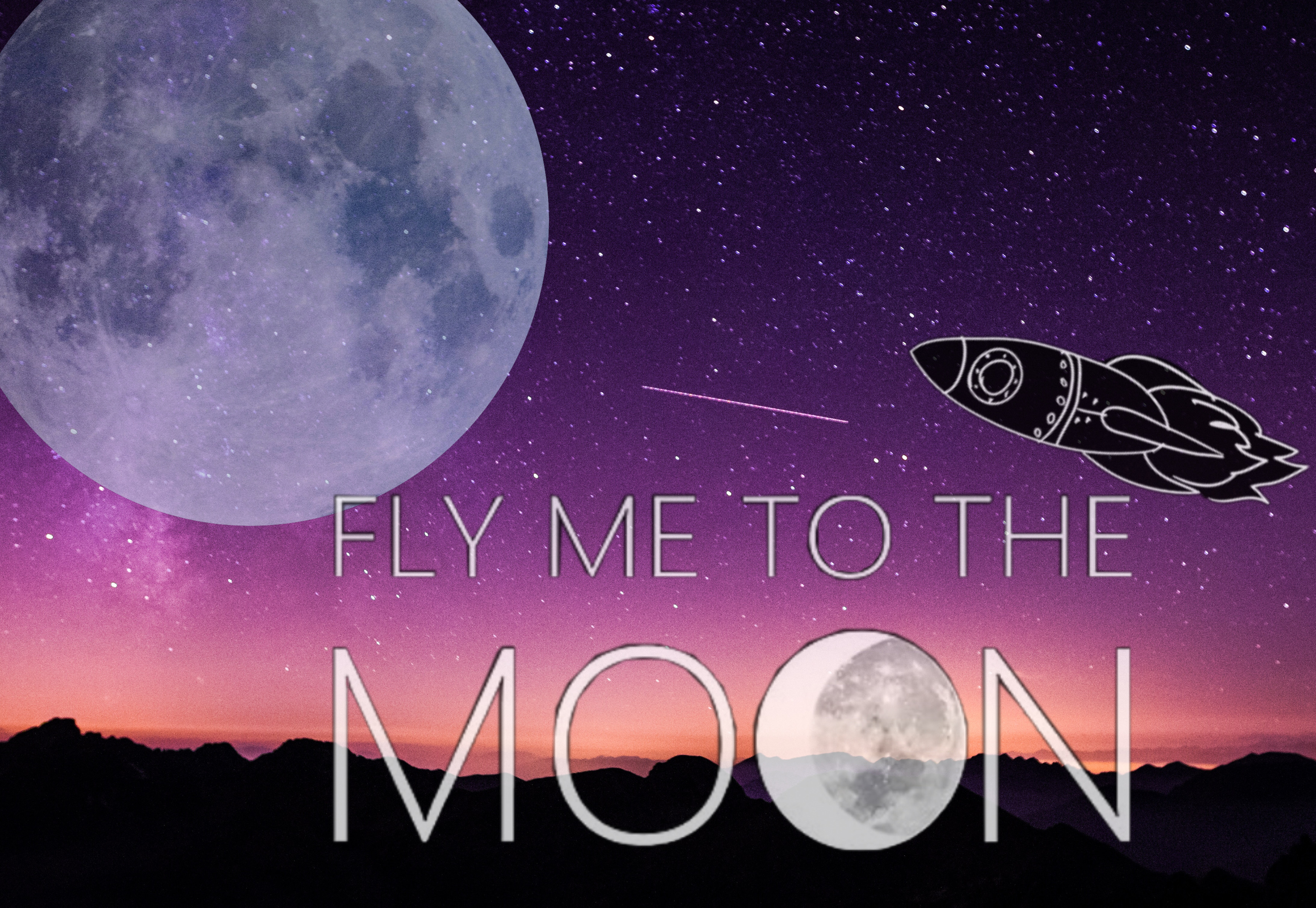 Moon Aesthetic Rocket Fly Image By Chloe