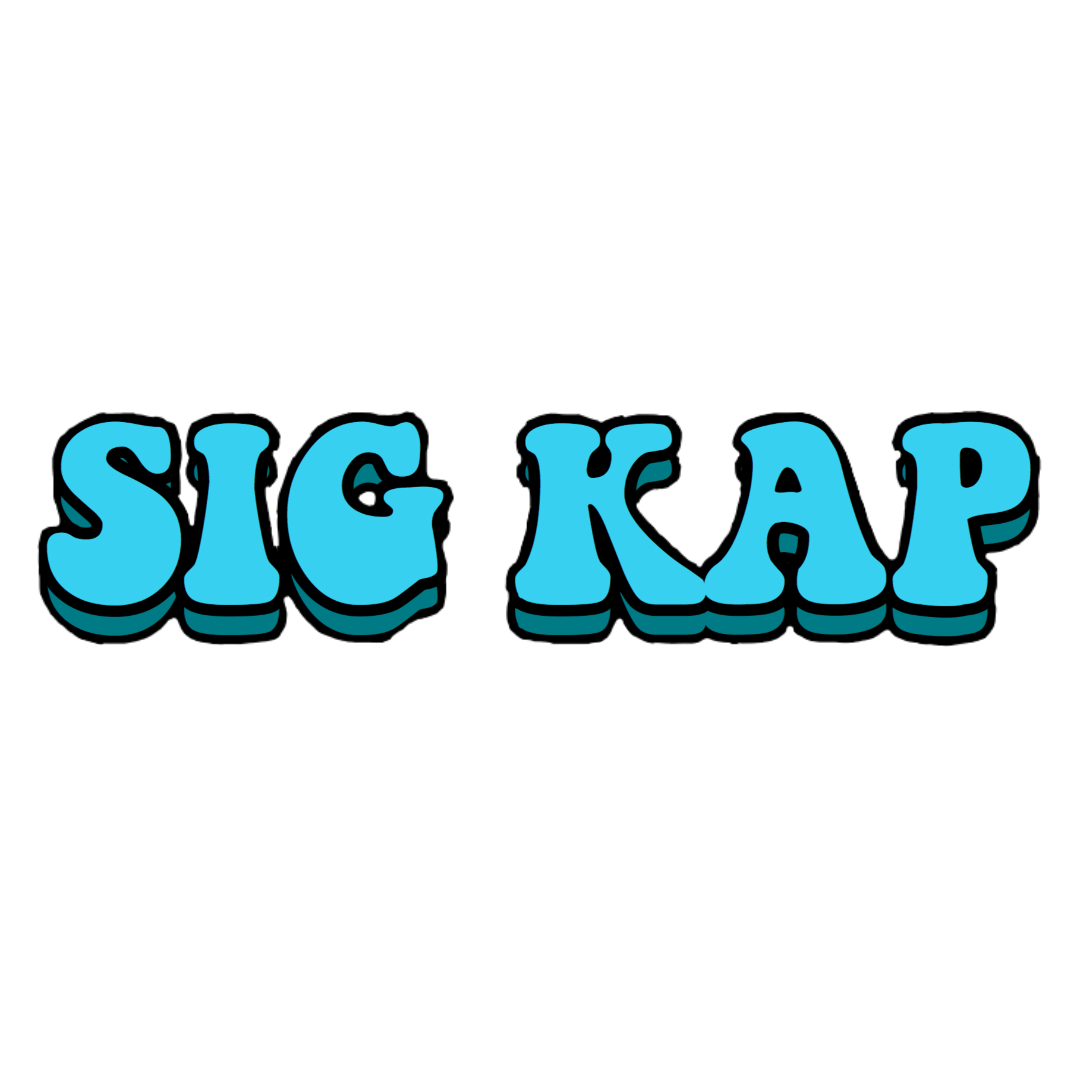 blue groovy sigmakappa sigkap sorority sticker by @uyensta