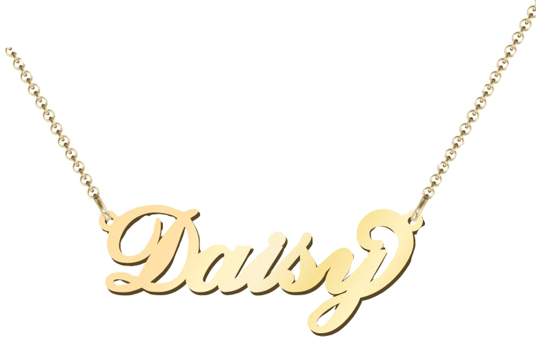 daisy name necklace