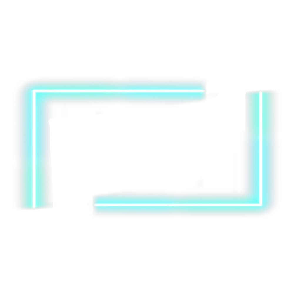 #neon #rectangle #blue #stickers