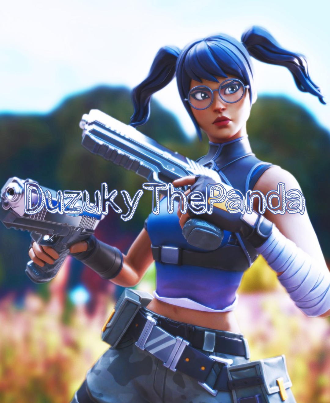 crystal from fortnite on Crystal Fortnite Purple Pigtails Image By Daisy52413