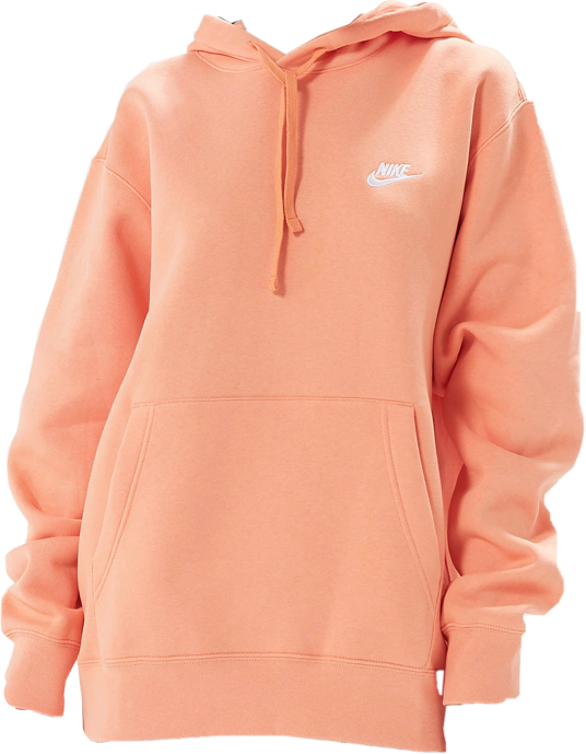 salmon colored nike hoodie