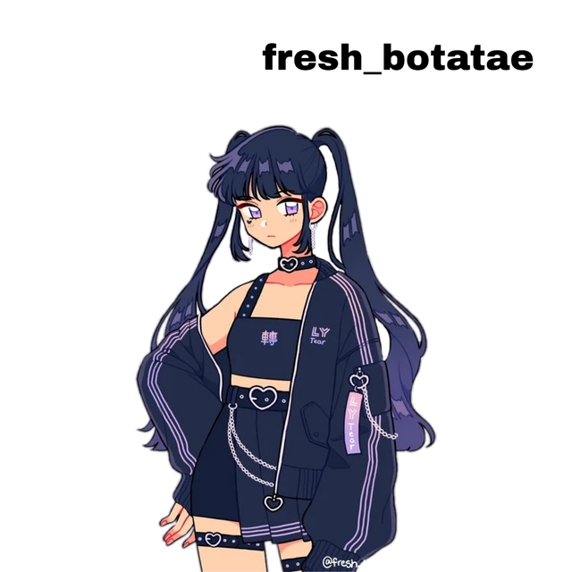 Aesthetic Anime Girl E Girl Bts Sticker By Rita Aesthetic Anime Girl E Girl Bts Sticker By Rita