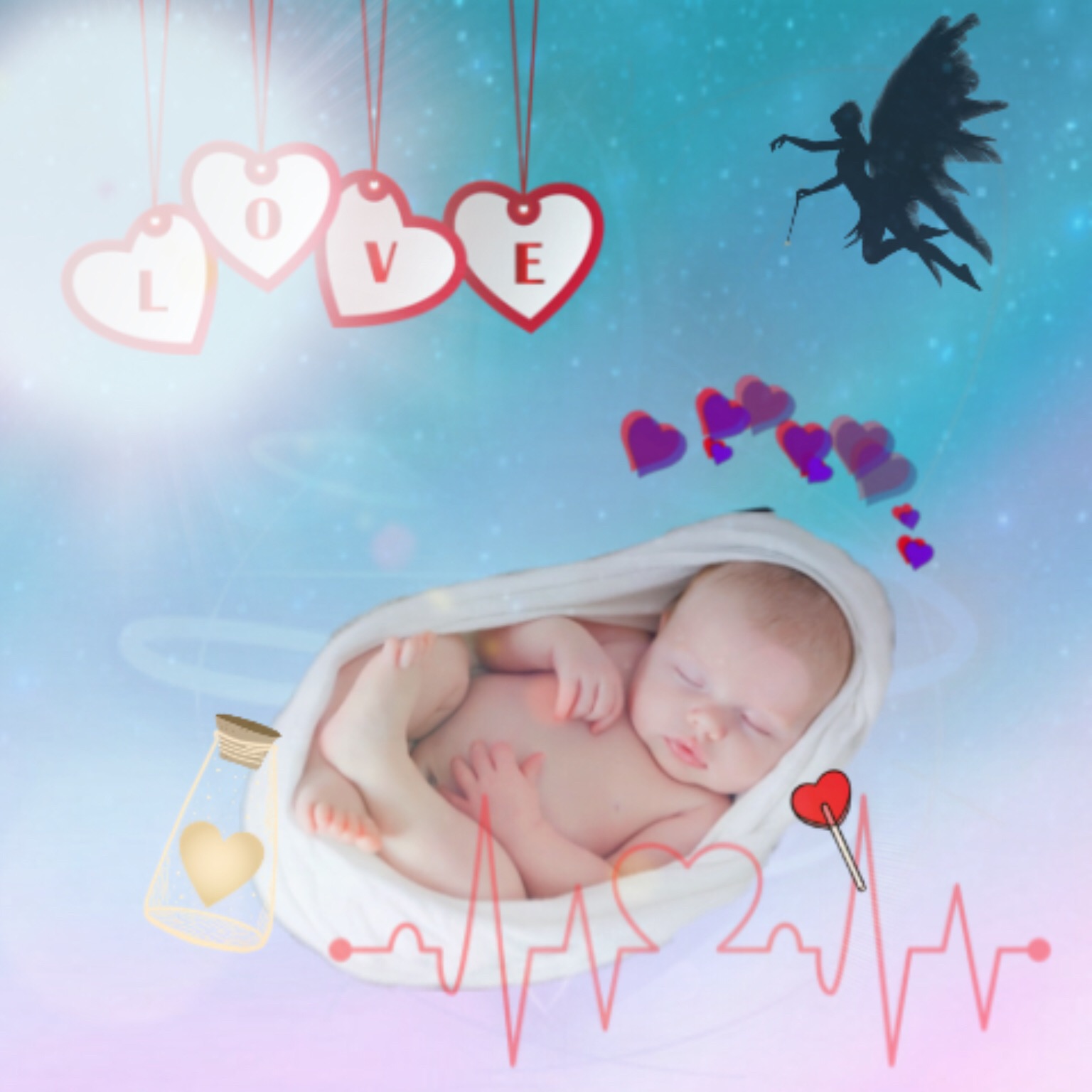 Bebe Baby Fee Love Amour Coeur Image By Elbatrima06