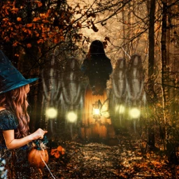 wicked witch witches spooky scary woods haunted hauntedwoods ghoul ghotst wonder imagination art deomon monsters halloween happyhalllween freetoedit fchalloween2022 halloween2022