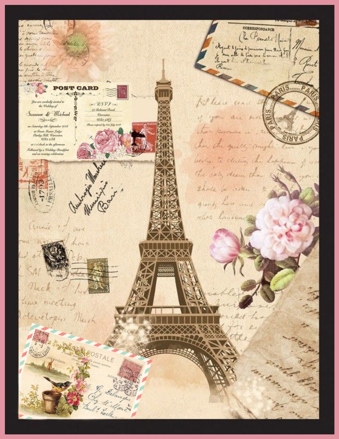 Винтажные открытки Париж
