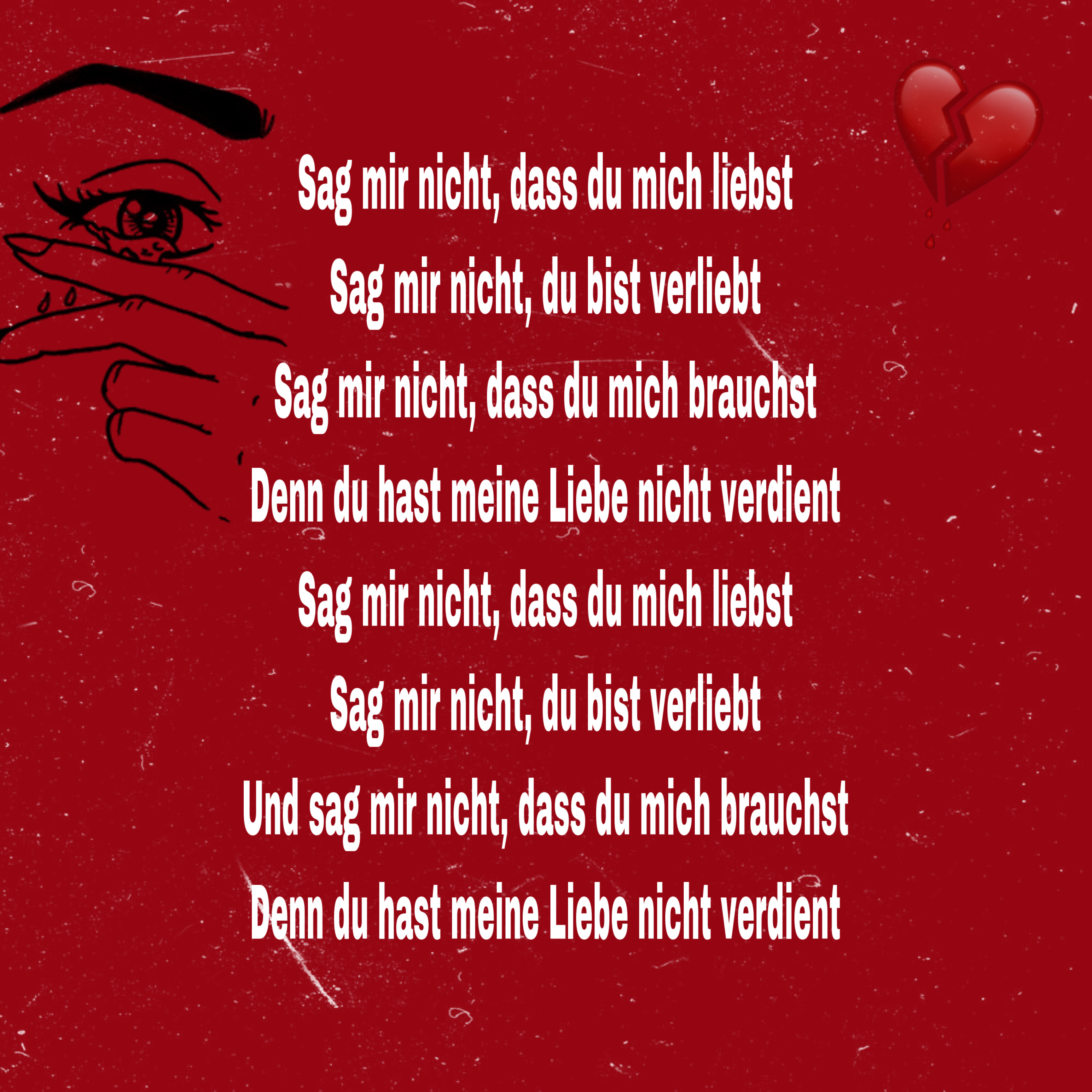 Nicht meine du hast verdient liebe Songtext von