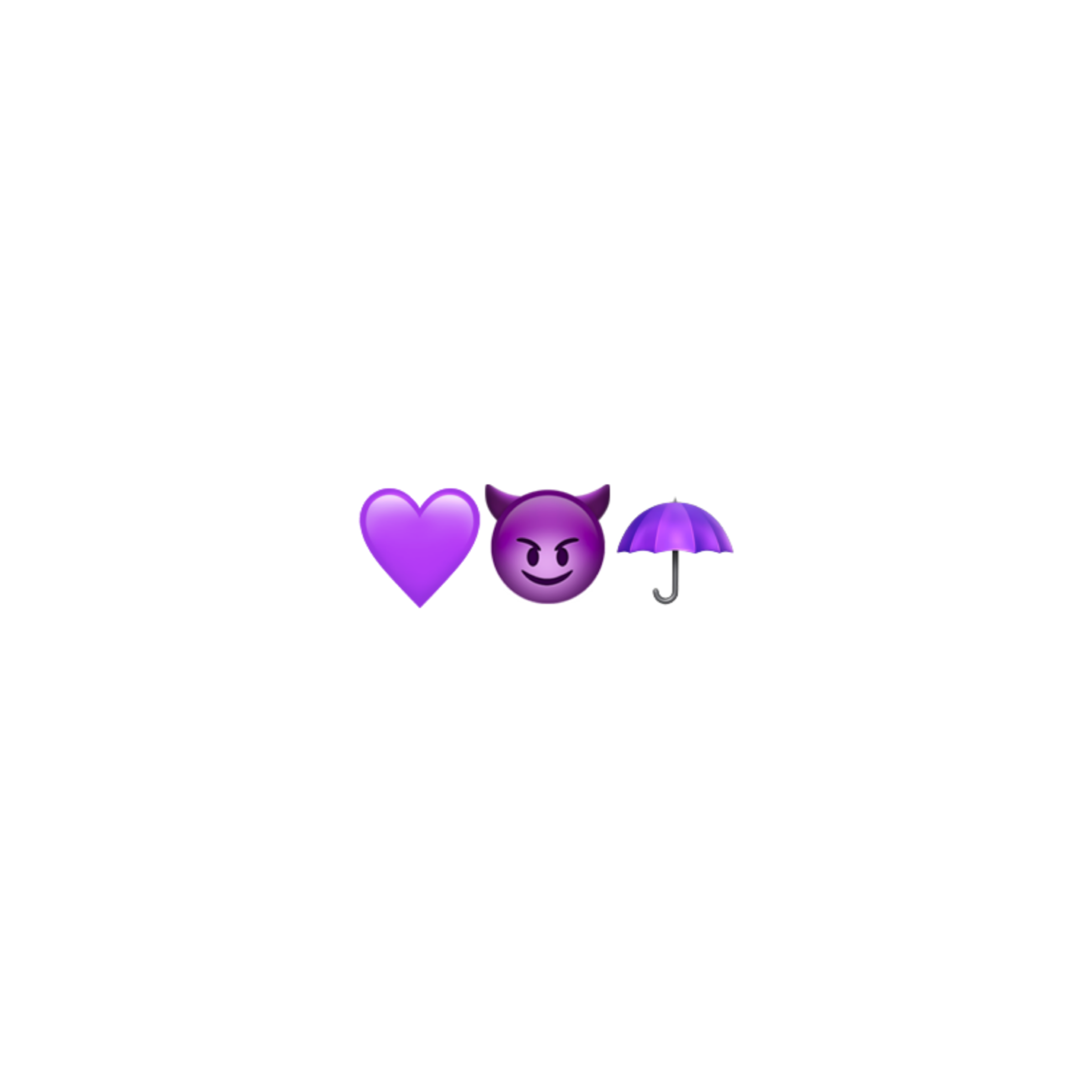 freetoedit devil purple emoji iphone sticker by @costaire079