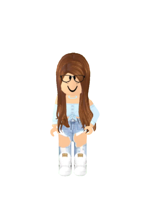 Robux Template Roblox Girl Png