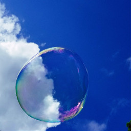 sky bubble clouds colorful freetoedit